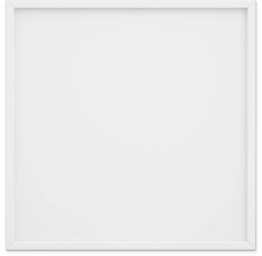 Sade arkaplanda izole edilmiş boş beyaz kare fotoğraf çerçevesini kapat.