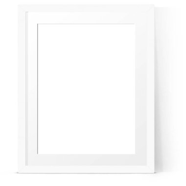 Sade arkaplanda izole edilmiş, kaynak elemanlarınıza uygun çeşitli beyaz resim çerçevesi biçimini boşalt.