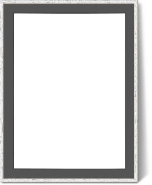 Sade arkaplanda izole edilmiş, kaynak elemanlarınıza uygun çeşitli beyaz resim çerçevesi biçimini boşalt.