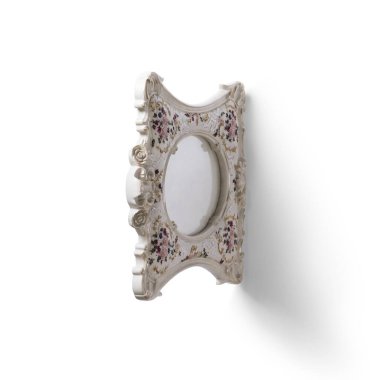 Proje tasarımın için izole edilmiş boş fotoğraf çerçevesi.