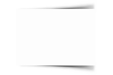 Beyaz arkaplanda izole edilmiş boş beyaz broşür kavramı, basit proje için kullanılabilir.