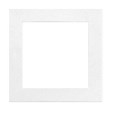 Sade arkaplanda izole edilmiş çeşitli boyutlardaki kare fotoğraf çerçevesini kapat.