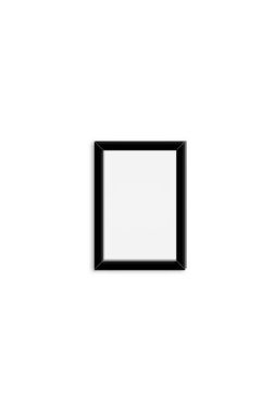 Sade arkaplanda izole edilmiş çeşitli boyutlardaki dikey fotoğraf çerçevesini kapat.