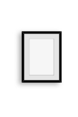 Sade arkaplanda izole edilmiş çeşitli boyutlardaki dikey fotoğraf çerçevesini kapat.