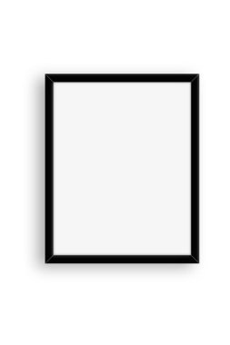 Sade arkaplanda izole edilmiş çeşitli boyutlardaki dikey fotoğraf çerçevesini kapat.