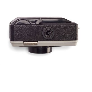 Gerçekçi kamera, şeffaf arkaplanda izole edildi. Elektronik sahne projesi için uygun element.