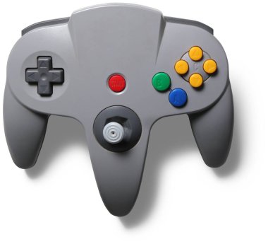 Gerçekçi oyun denetleyici şeffaf arkaplanda izole edildi. Sahne projeleri için uygun unsur