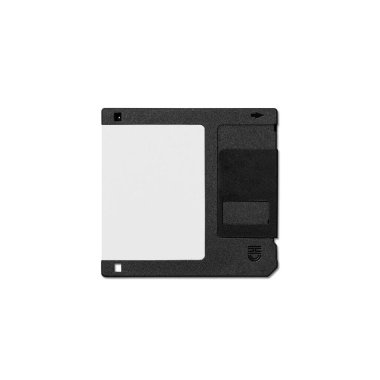 Beyaz üzerine izole edilmiş disketi kapat.