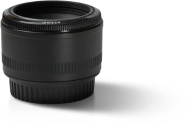 Gerçekçi kamera merceği arka planda izole edildi. Elektronik sahne projesi için uygun element.