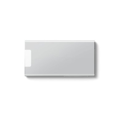 Beyaz arkaplanda izole edilmiş görüntü müzik oynatıcısını kapat.