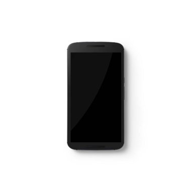 Beyaz arkaplanda izole edilmiş akıllı telefonları kapat.