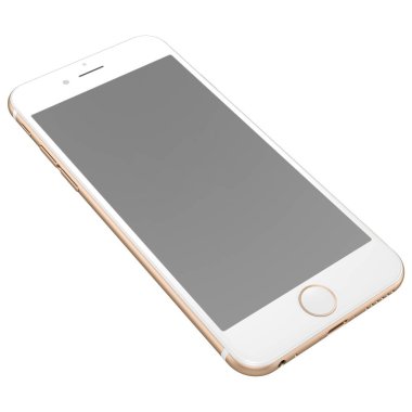 Gerçekçi akıllı telefon, saydam arkaplanda izole edildi. Elektronik sahneler projesi için uygun unsur.