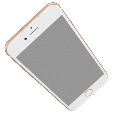 Gerçekçi akıllı telefon, saydam arkaplanda izole edildi. Elektronik sahneler projesi için uygun unsur.