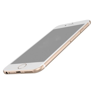 Gerçekçi akıllı telefon, saydam arkaplanda izole edildi. Elektronik sahneler projesi için uygun unsur.