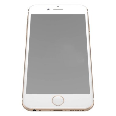 Gerçekçi akıllı telefon, saydam arkaplanda izole edildi. Elektronik sahneler projesi için uygun unsur.