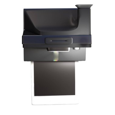 Gerçekçi polaroid kamera şeffaf arkaplanda izole edildi. Elektronik sahne projeleri için uygun element.