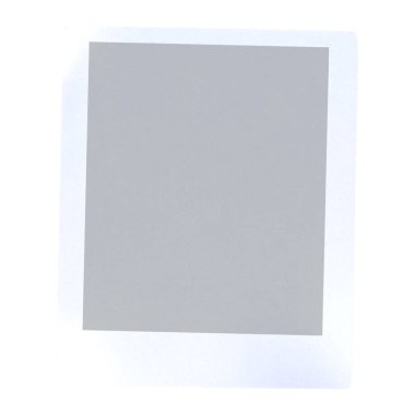 Gerçekçi fotoğraf polaroidi, şeffaf arkaplanda izole edildi. Sahne projeleri için uygun element.