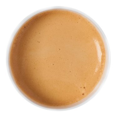 Yukarıdan gelen çeşitli kahve içeceği manzaraları kahve konseptin için mükemmeldir..