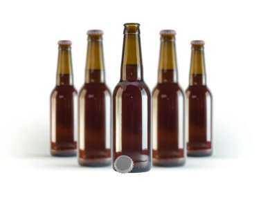 Bira ürünleri konseptin için çeşitli bira ve konserve kutuları mükemmel..