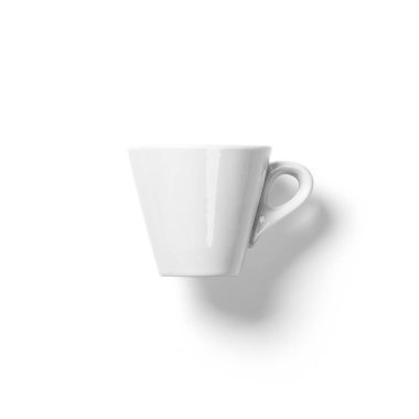 Mutfak konsepti için boş beyaz cam porselen.