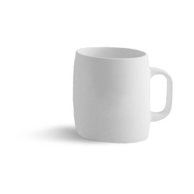 Saydam arkaplanda izole edilmiş gerçekçi çeşitli kupa, sahne projeleri için uygun element.