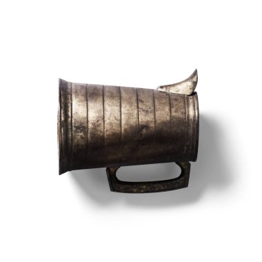 Görüntüyü kapat. Su testisi beyaza izole edildi..