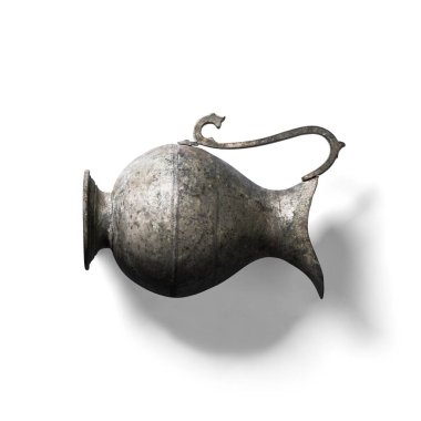 Beyaz bardakta izole edilmiş su kadehini kapat.