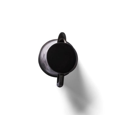 Görüntüyü kapat. Su testisi beyaza izole edildi..