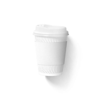 Boş beyaz kahve fincanı..