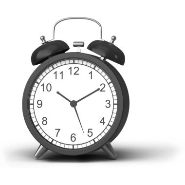 Sade arkaplanda izole edilmiş görünüm çember saatini kapat.