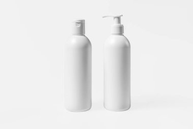 Projen için kozmetik şişesi ve kutu modeli..