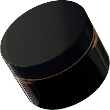 Kahverengi berrak kozmetik kavanozu tasarımınız için uygun.