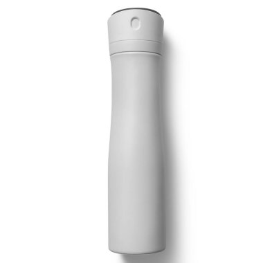 Sade arka planda izole edilmiş ürününüz için çeşitli sade beyaz kozmetik paketleme.