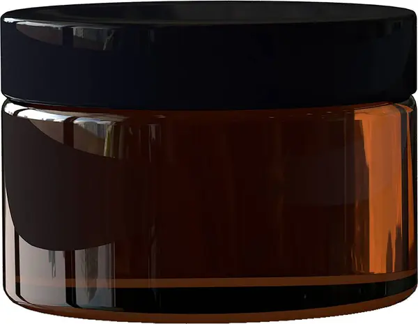 Brown clear cosmetics jar fit for your design.