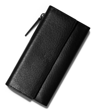 Günlük kullanım için izole edilmiş deri cüzdanı kapat.