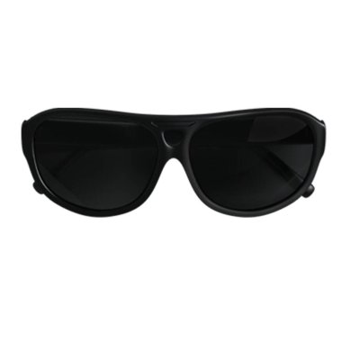 Gerçekçi anti-morötesi güneş gözlükleri şeffaf arkaplanda izole edildi. Sahne projeleri için uygun element.