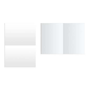 Yaratıcı kavram boş beyaz A5 sade arkaplanda izole, element sahneleriniz için uygun.