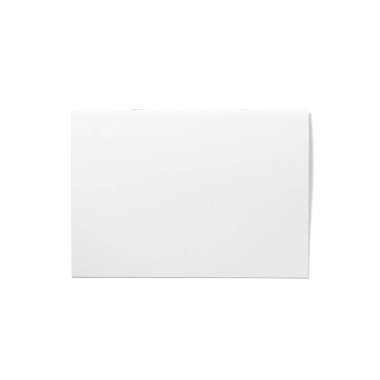 Boş beyaz broşür A4 üst görünüm.