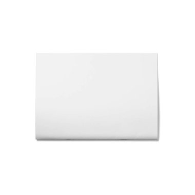 Boş beyaz broşür A4 üst görünüm.