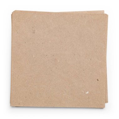 Saydam arkaplan üzerinde izole edilmiş gerçekçi kahverengi kağıt notlar. Sahne projeleri için uygun element.