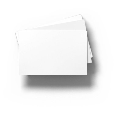 Özgün arkaplanda izole edilmiş yaratıcı konsept boş kartvizit, element sahneleriniz için uygun.