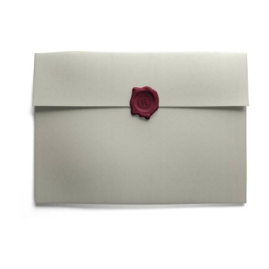 Yaratıcı kavram boş basit zarf sade arkaplanda izole, element sahneleriniz için uygun.