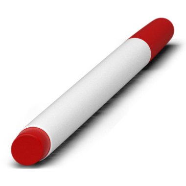 Saydam arkaplanda gerçekçi kalem işaretleyici izole edildi. Sahne projeleri için uygun unsur.