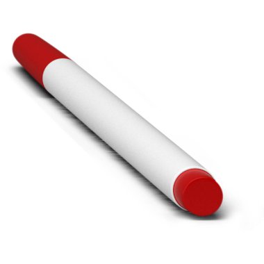 Saydam arkaplanda gerçekçi kalem işaretleyici izole edildi. Sahne projeleri için uygun unsur.