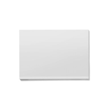 İzole edilmiş beyaz açık dergi modeli