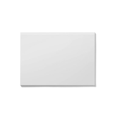 İzole edilmiş beyaz açık dergi modeli