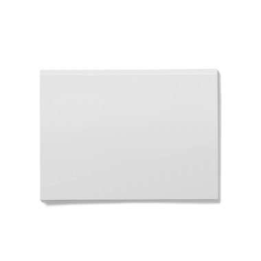 İzole edilmiş beyaz açık dergi modeli