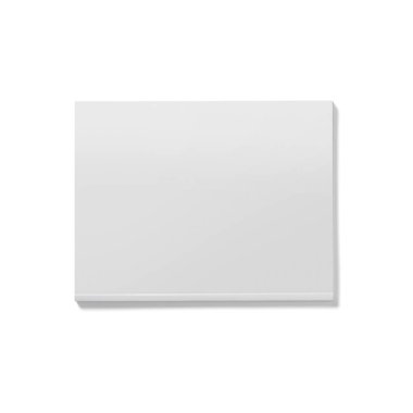 İzole edilmiş beyaz açık dergi modeli