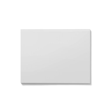 İzole edilmiş beyaz açık dergi modeli