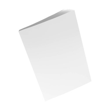 Özgün arkaplanda izole edilmiş yaratıcı konsept boş dergi, element sahnelerinize uygun.